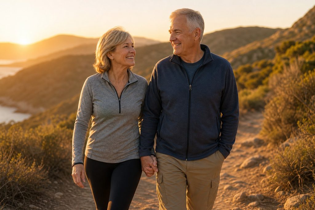 A couple reviewing their insurance options together
