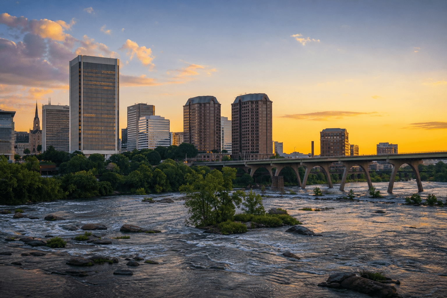 Virginia skyline - insurance services